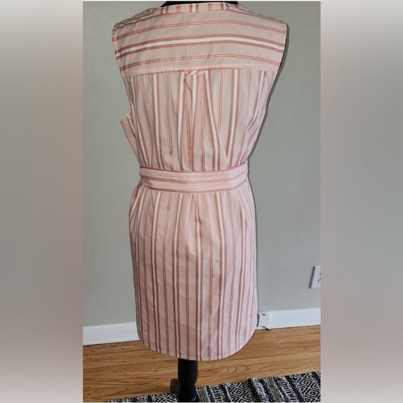 DRAPER JAMES Elegant Pink Striped Dress. Great condition - like new! - Picture 2 of 4